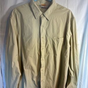 Timberland Light Tan Casual Button-Down Shirt